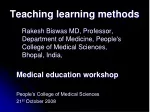 Teaching learning methods - slide 1