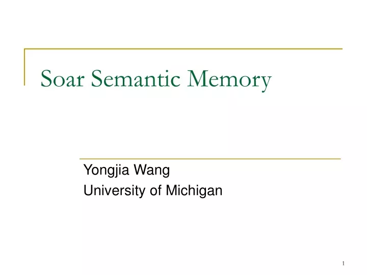 soar semantic memory