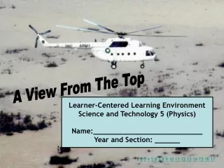Learner-Centered Learning Environment Science and Technology 5 (Physics)