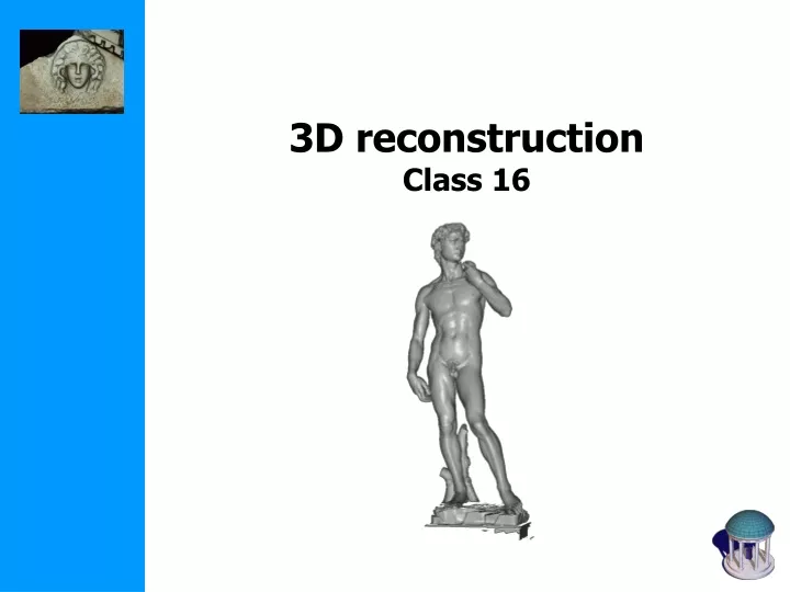 3d reconstruction class 16