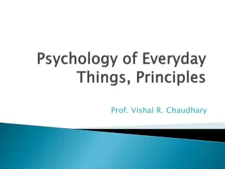 Psychology of Everyday Things, Principles