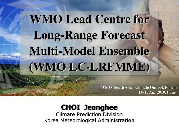 wmo lead centre for long range forecast multi model ensemble wmo lc lrfmme