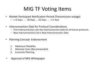 MIG TF Voting Items