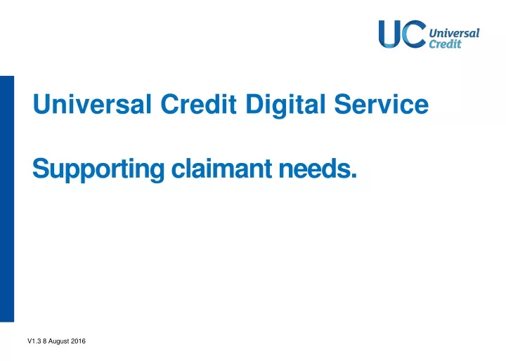 universal credit digital service supporting