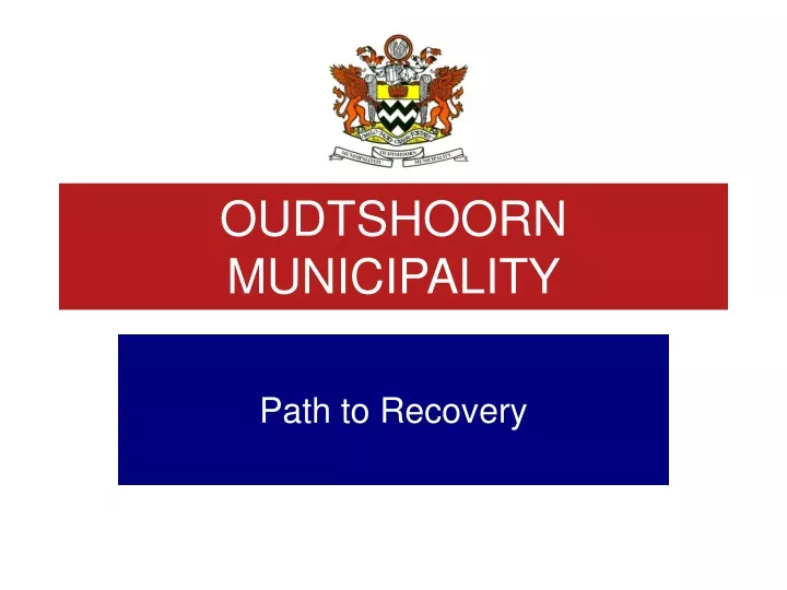 oudtshoorn municipality