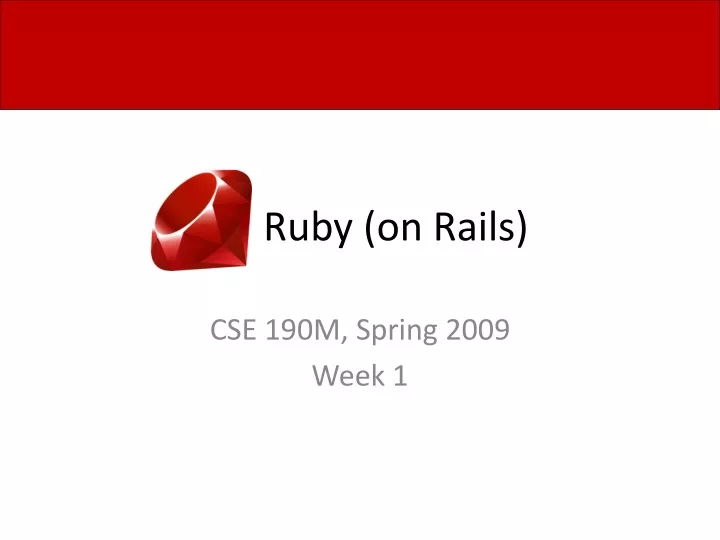 ruby on rails