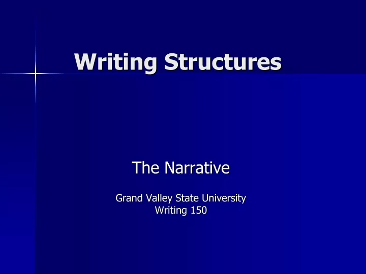 writing structures
