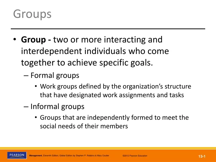 groups