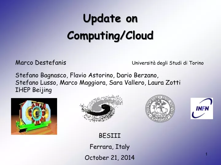 update on computing cloud
