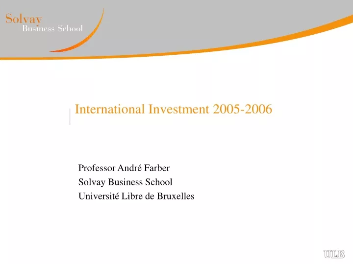 international investment 2005 2006