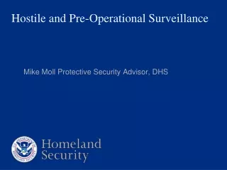 Hostile and Pre-Operational Surveillance