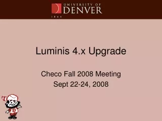 Luminis 4.x Upgrade