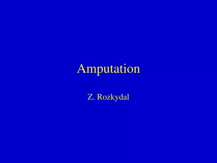 amputation