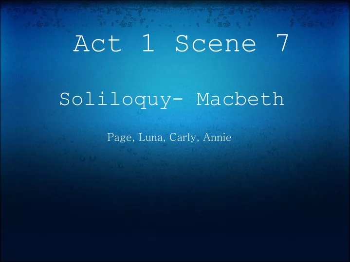 act 1 scene 7