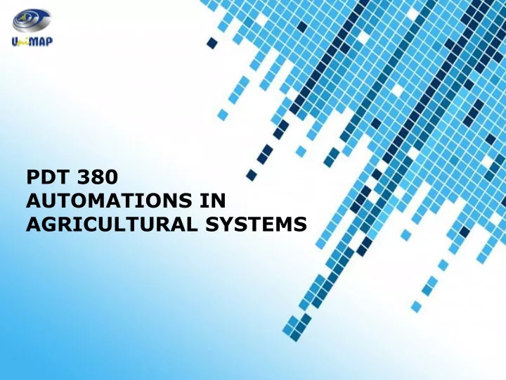 pdt 380 automations in agricultural systems
