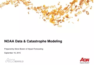 NOAA Data &amp; Catastrophe Modeling