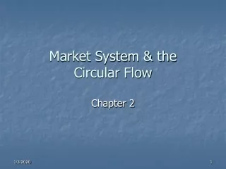 Market System &amp; the  Circular Flow