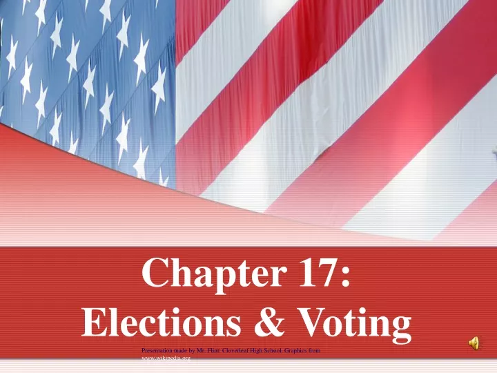 chapter 17 elections voting