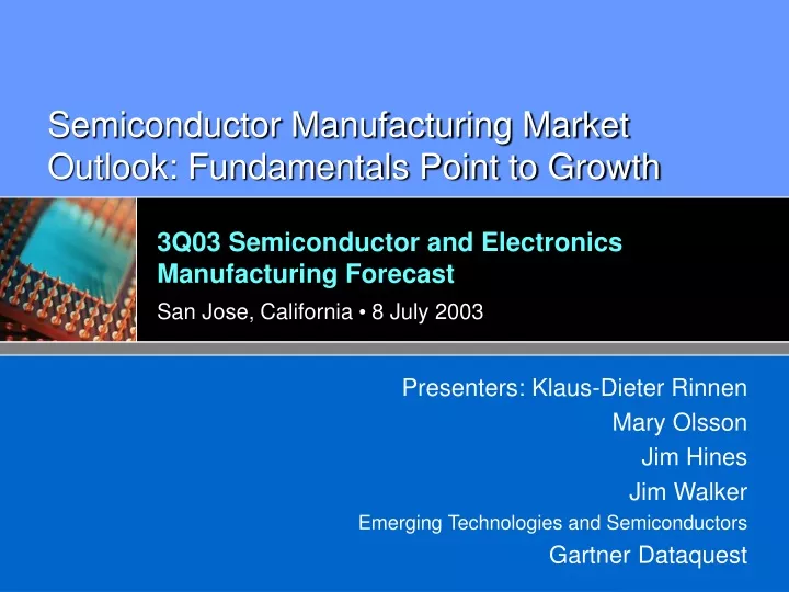 semiconductor manufacturing market outlook fundamentals point to growth