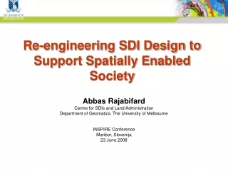Re-engineering SDI Design to Support Spatially Enabled Society
