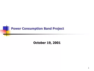 Power Consumption Band Project