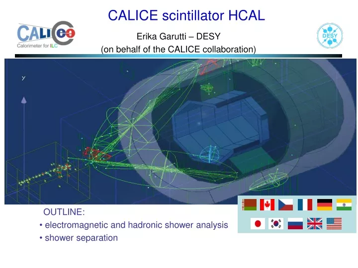 outline electromagnetic and hadronic shower analysis shower separation