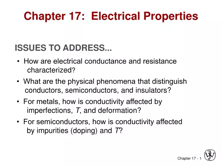 chapter 17 electrical properties