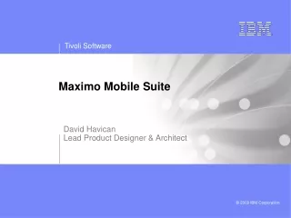 Maximo Mobile Suite