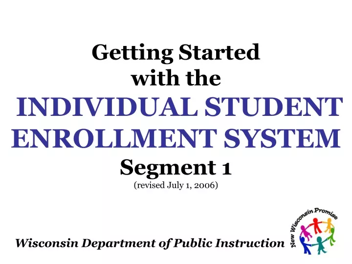 getting started with the individual student
