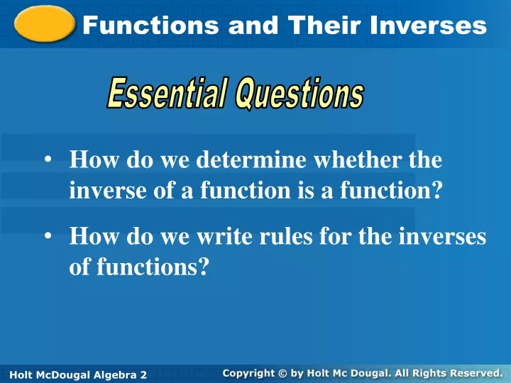 functions and their inverses