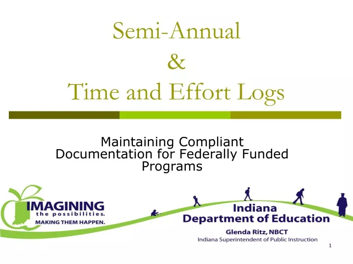 PPT - Semi-Annual & Time and Effort Logs PowerPoint