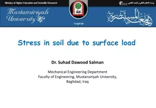 Stress in soil due to surface load