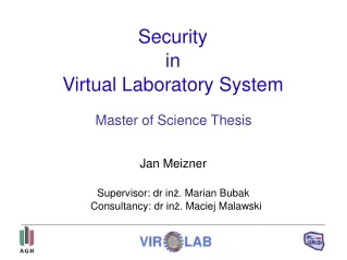 Security  in  Virtual Laboratory System