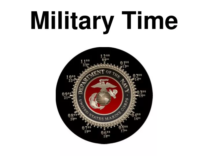 military time