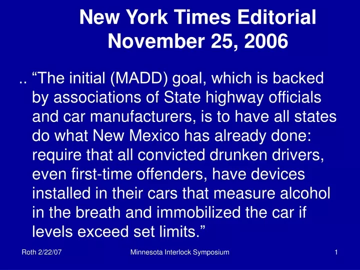 new york times editorial november 25 2006