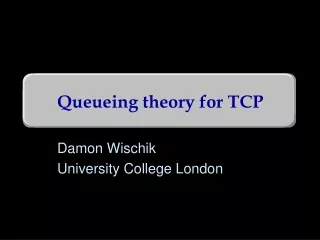 Queueing theory for TCP