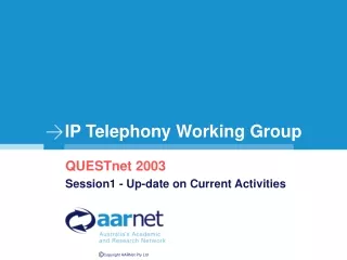 IP Telephony Working Group