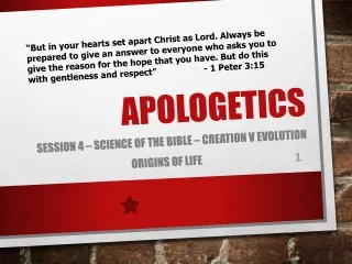 Apologetics