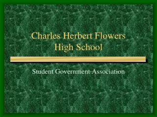 Charles Herbert Flowers High School