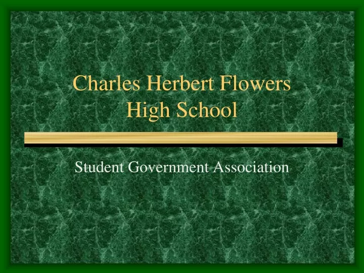 charles herbert flowers high school