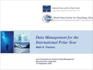 Data Management for the International Polar Year