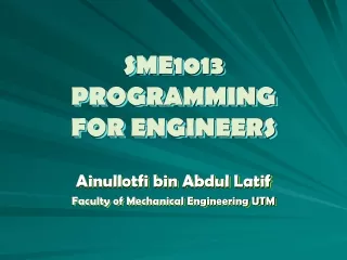 sme1013 programming for engineers