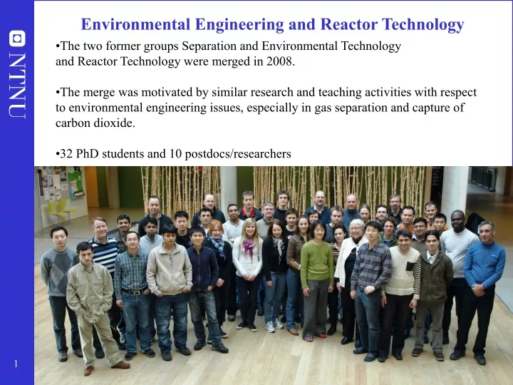 environmental engineering and reactor technology