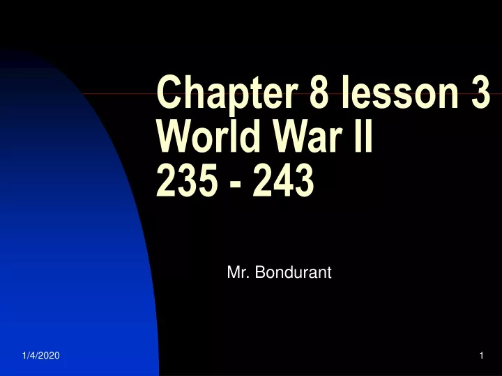 chapter 8 lesson 3 world war ii 235 243