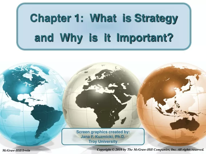 chapter 1 what is strategy and why is it important