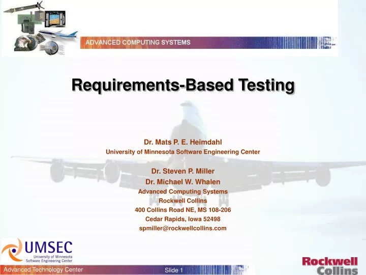requirements based testing