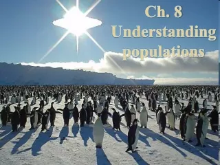 Ch. 8 Understanding populations