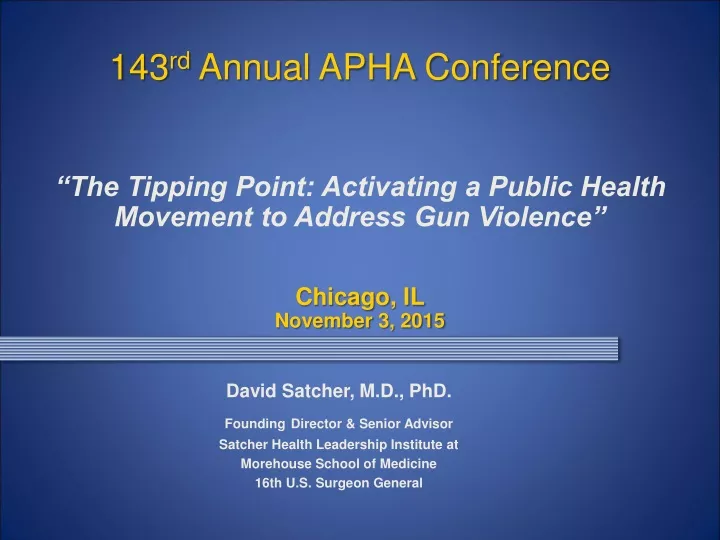 the tipping point activating a public health