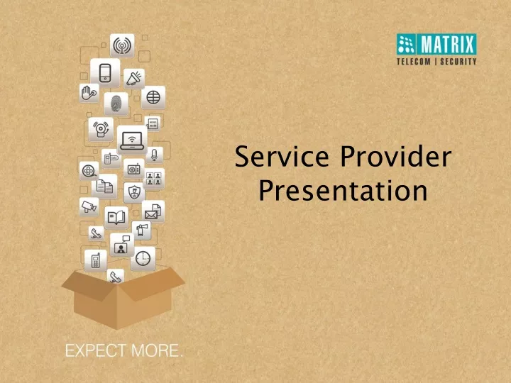 service provider presentation