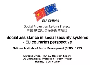 Social assistance in social security systems  - EU countries perspective